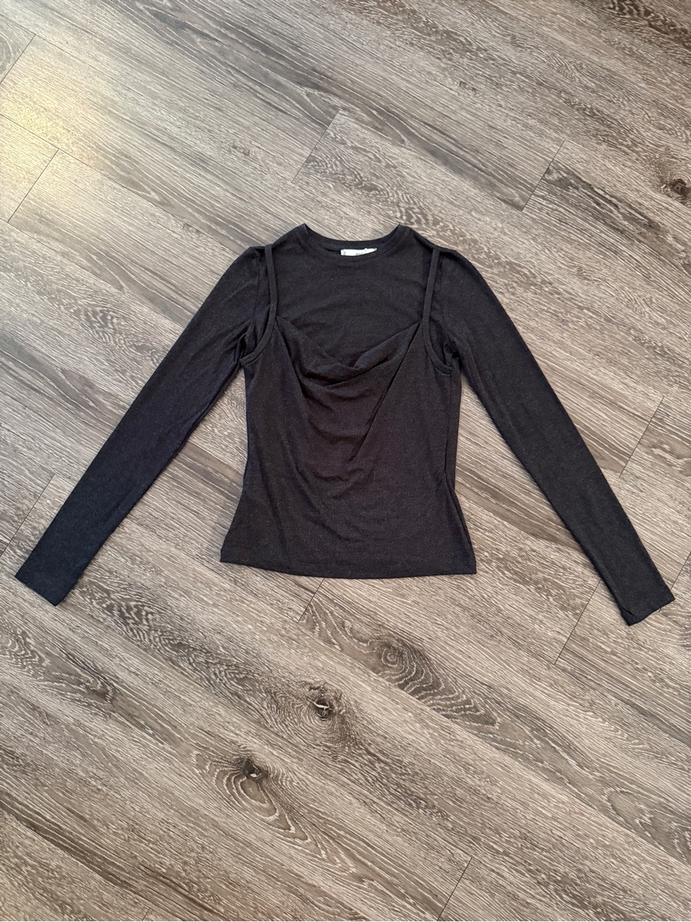 Mango Combine Drape Top New